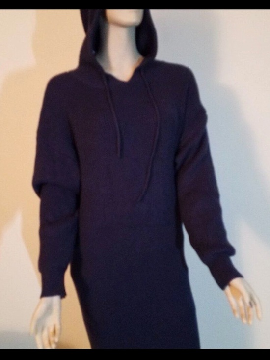 PrettyGarden Dresses & Skirts - Pretty Garden Navy Blue Hoodie Sweater Dress